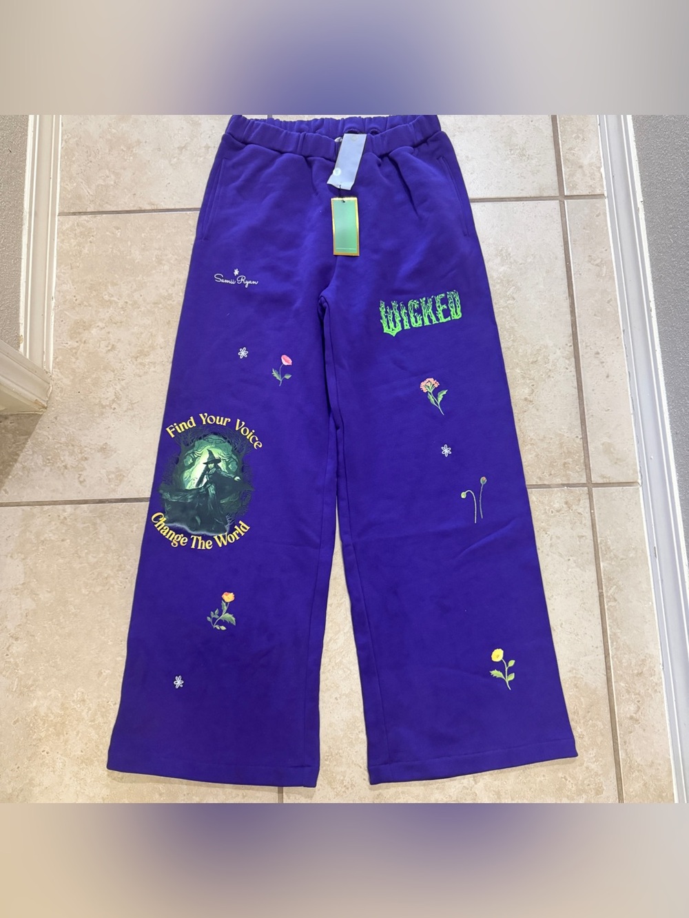 Samii Ryan Wicked For Good Elphaba Change The World Purple Sweatpants med
